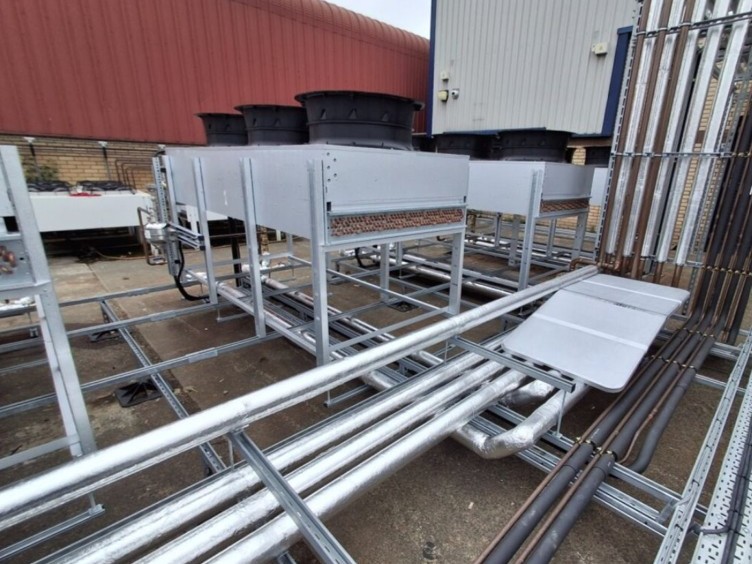 Cooling units installed as part of the DC1 efficiency improvement project